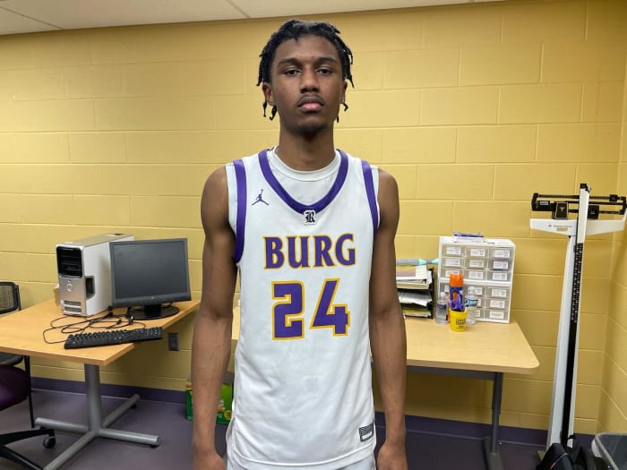 Reynoldsburg's Jordan Fisher poses for a photo after a win over Newark on January 26, 2024